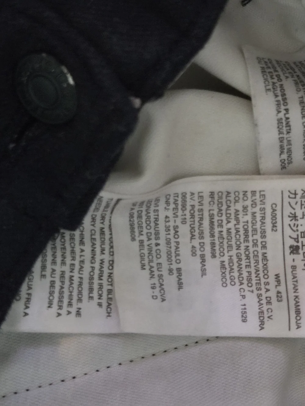 Levi's Black Straight-Leg Chinos